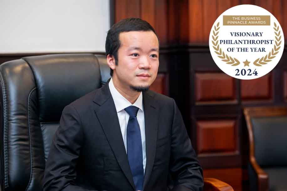 王子控股集团董事长陈至因其在柬埔寨开展的有影响力的活动而被评为年度富有远见的慈善家